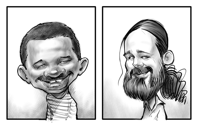 Digital event caricatures and electronic caricature entertainment art in ottawa ontario