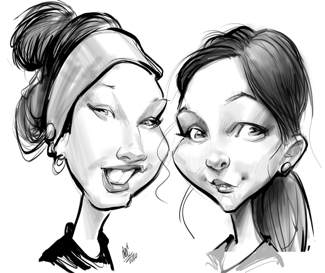 Digital event caricatures and electronic caricature entertainment art in ottawa ontario