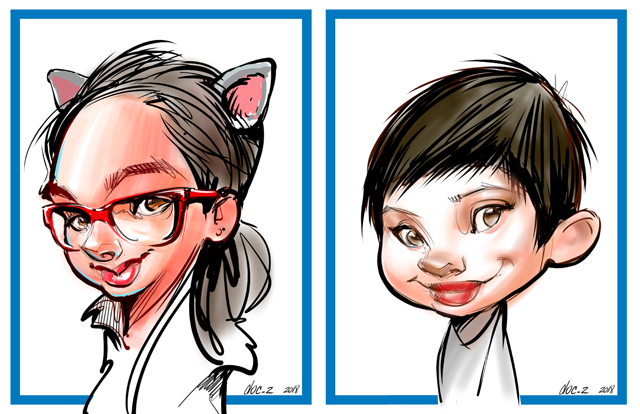 Digital event caricatures and electronic caricature entertainment art in ottawa ontario